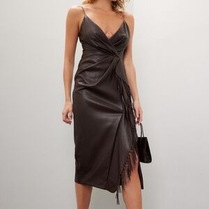 SIMKHAI Carkee Fringe Dress, 2